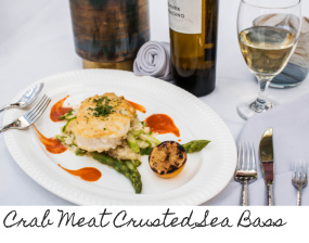Crab Meat Crusted Sea Bass